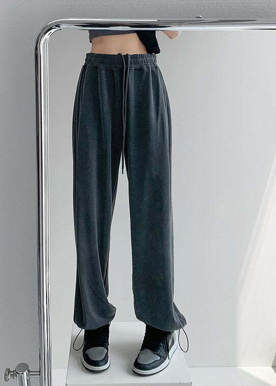 Y2K Grunge Drawstring Sweatpants - Retro 90s Fashion, Summer Outfits, and Pastel Goth Style