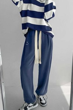 Y2K Grunge Drawstring Sweatpants - Retro 90s Summer Outfit, Perfect for Y2K Fashionistas
