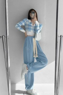 Y2K Grunge Drawstring Sweatpants - Retro 90s Summer Outfit, Perfect for Y2K Fashionistas