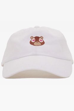 Y2K Grunge Dropout Bear Cap - Retro 90s Hip Hop Fashion, Summer Y2K Outfits, Pastel Goth Style