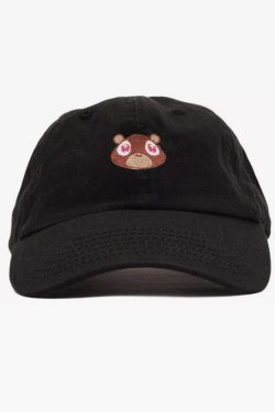 Y2K Grunge Dropout Bear Cap - Retro 90s Hip Hop Fashion, Summer Y2K Outfits, Pastel Goth Style