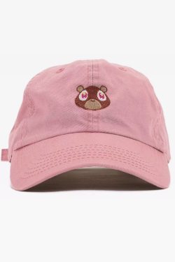 Y2K Grunge Dropout Bear Cap - Retro 90s Hip Hop Fashion, Summer Y2K Outfits, Pastel Goth Style