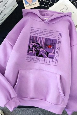 Y2K Grunge E-Girl Anime Hoodie - Retro 90s Fashion, Pastel Goth, Y2K Club & Party Outfits