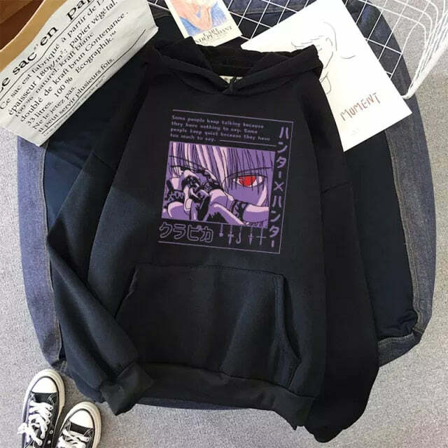 Y2K Grunge E-Girl Anime Hoodie - Retro 90s Fashion, Pastel Goth, Y2K Club & Party Outfits
