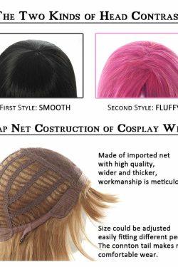 Y2K Grunge E-Girl Cosplay Split Dye Wig - Black and White | 90s Retro Fashion