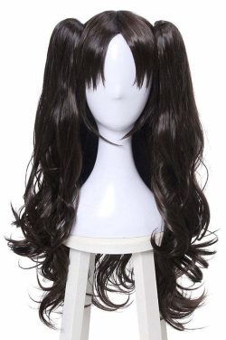Y2K Grunge E-Girl Cosplay Wig - Long Wavy Ponytails, 90s Retro Style, Pastel Goth Vibes