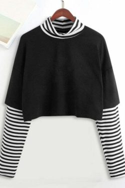 Y2K Grunge E-Girl Mystic Tarot Layered Top - 90s Retro Summer Outfit