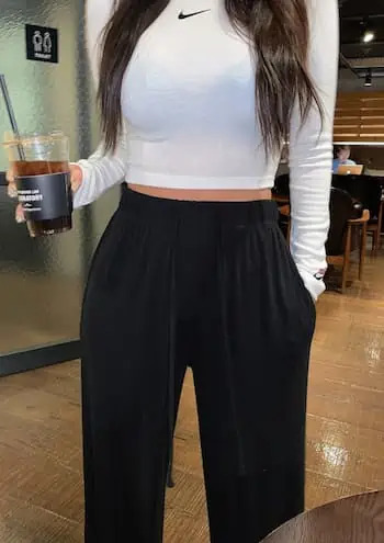 Y2K Grunge Elastic Pants - Retro 90s Summer Outfit, Y2K Club & Party Fashion for Women