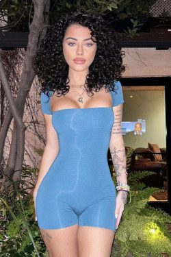 Y2K Grunge Elastic Romper - 90s Fashion, Retro Style, Summer Y2K Outfits, Pastel Goth