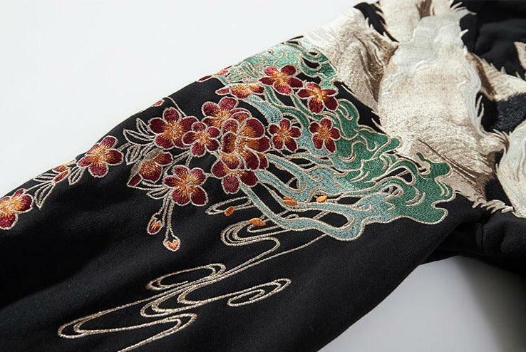 Y2K Grunge Embroidered Fox Hoodie - Retro 90s Fashion, Summer Outfits, and Pastel Goth Style