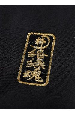 Y2K Grunge Embroidered Fox Hoodie - Retro 90s Fashion, Summer Outfits, and Pastel Goth Style