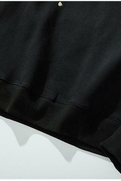 Y2K Grunge Embroidered Phoenix Hoodie - Retro 90s Fashion, Summer Outfits, and Clubwear