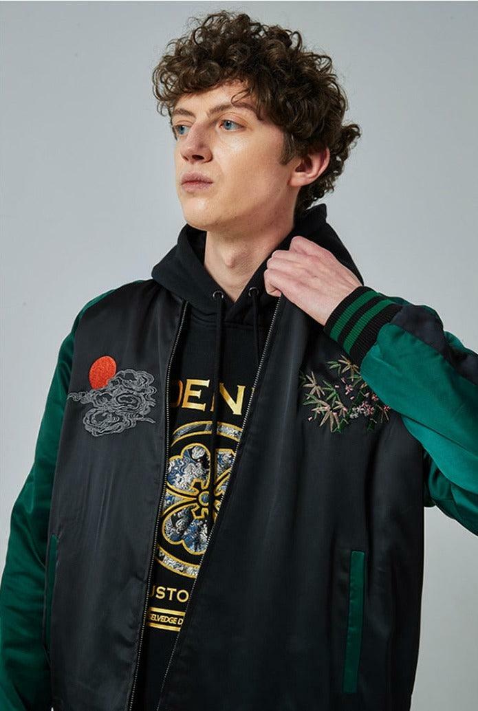 Y2K Grunge Embroidered Tiger Varsity Jacket - Retro 90s Fashion, Summer & Party Outfits