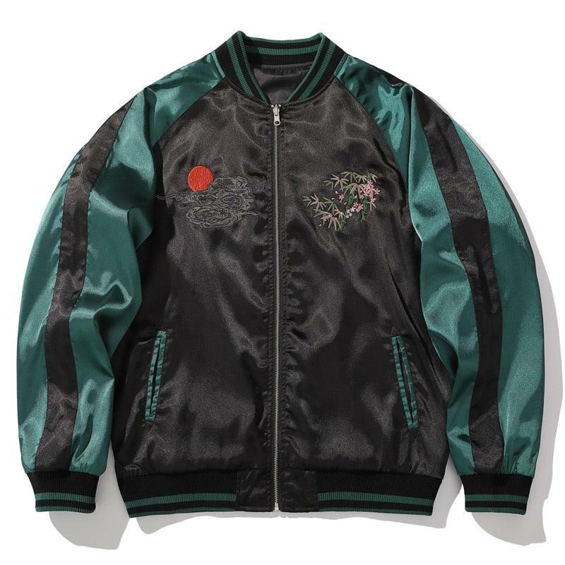 Y2K Grunge Embroidered Tiger Varsity Jacket - Retro 90s Fashion, Summer & Party Outfits