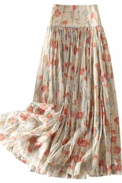 Y2K Grunge Fitted Zip Up Print Wrinkled Tulle Skirt - Retro 90s Summer Party Outfit