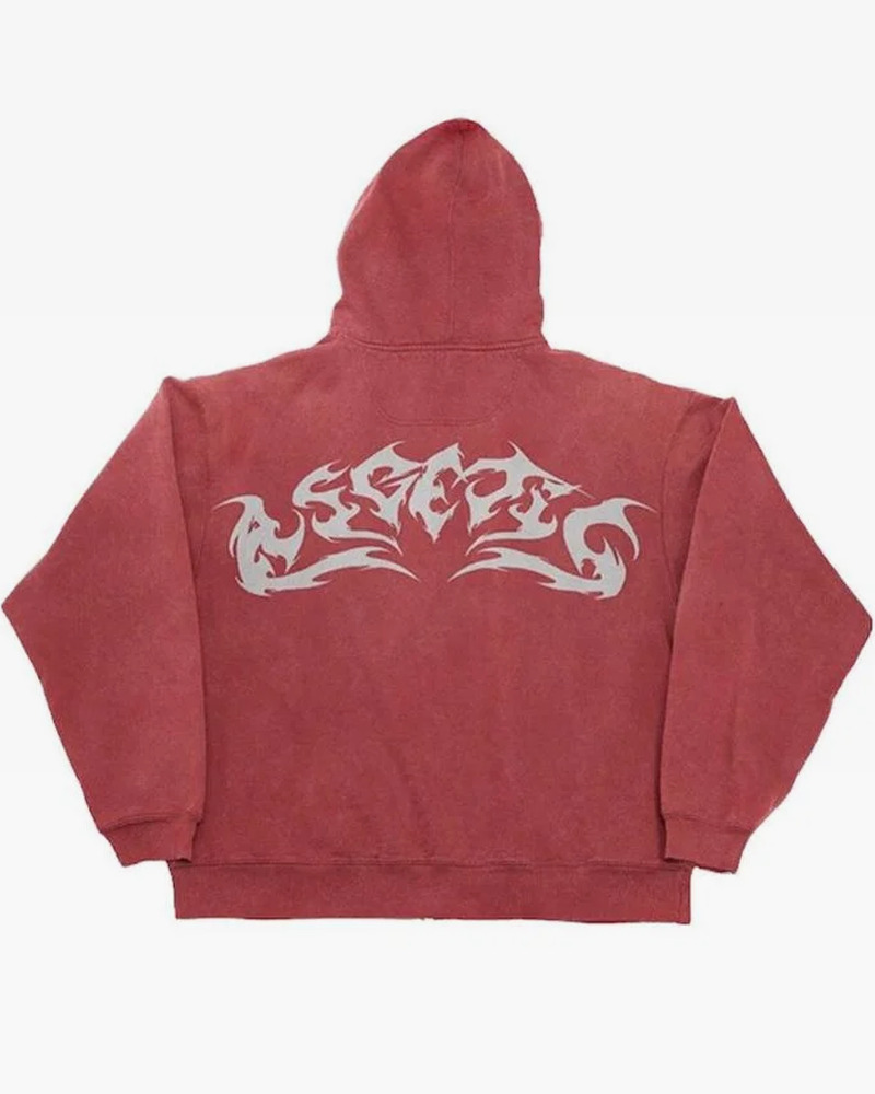 Y2K Grunge Flame Hoodie - Retro 90s Fashion, Summer Y2K Outfits, Gothic Y2K Style