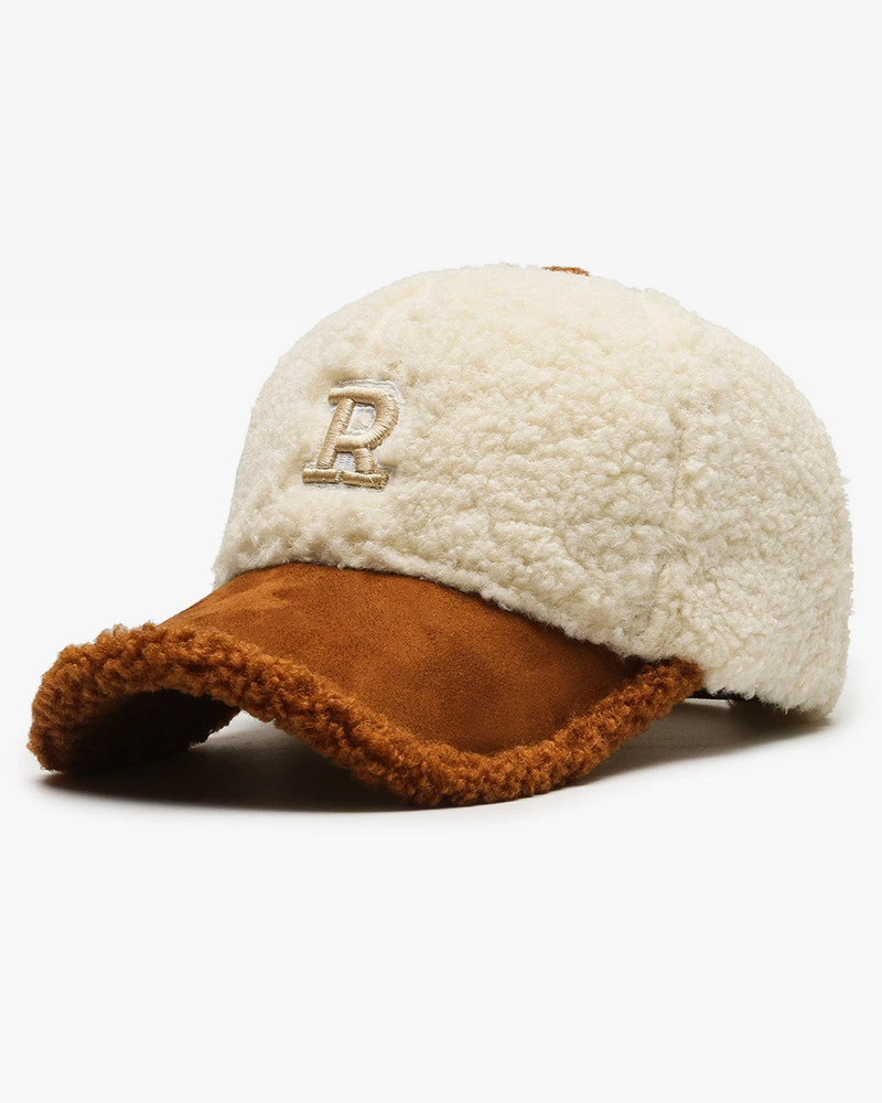 Y2K Grunge Fleece Baseball Cap - Retro 90s Fashion, Summer Y2K Outfits, Pastel Goth Style