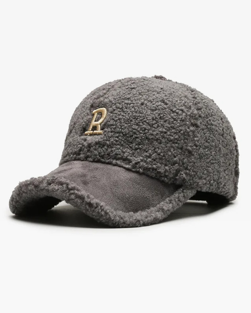 Y2K Grunge Fleece Baseball Cap - Retro 90s Fashion, Summer Y2K Outfits, Pastel Goth Style