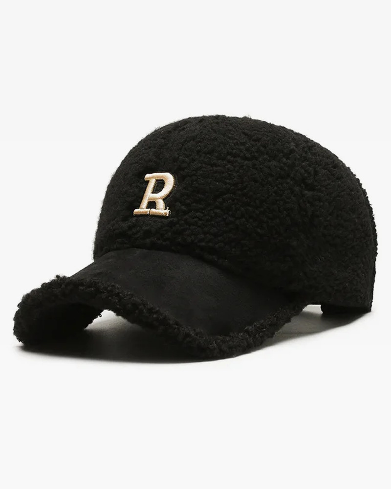Y2K Grunge Fleece Baseball Cap - Retro 90s Fashion, Summer Y2K Outfits, Pastel Goth Style