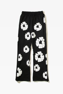 Y2K Grunge Flower Sweatpants - Retro 90s Fashion, Summer Outfits, and Pastel Goth Style