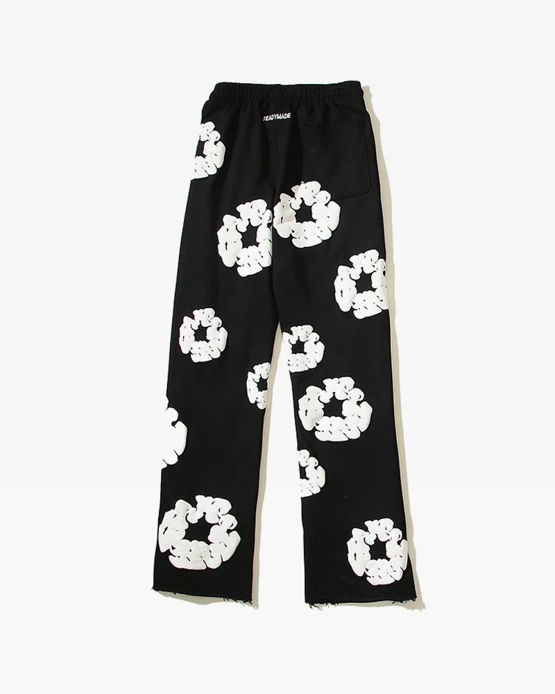 Y2K Grunge Flower Sweatpants - Retro 90s Fashion, Summer Outfits, and Pastel Goth Style