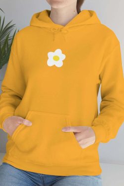 Y2K Grunge Flower Sweatshirt Hoodie - Retro 90s Summer Outfit, Pastel Goth, Y2K Fashion
