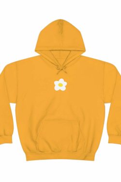 Y2K Grunge Flower Sweatshirt Hoodie - Retro 90s Summer Outfit, Pastel Goth, Y2K Fashion