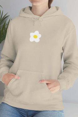 Y2K Grunge Flower Sweatshirt Hoodie - Retro 90s Summer Outfit, Pastel Goth, Y2K Fashion