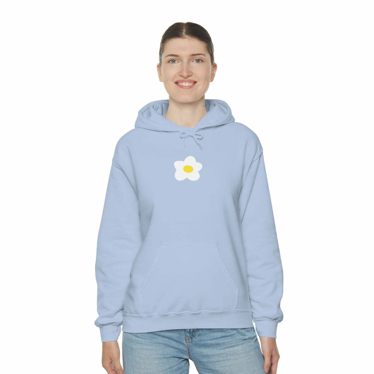 Y2K Grunge Flower Sweatshirt Hoodie - Retro 90s Summer Outfit, Pastel Goth, Y2K Fashion