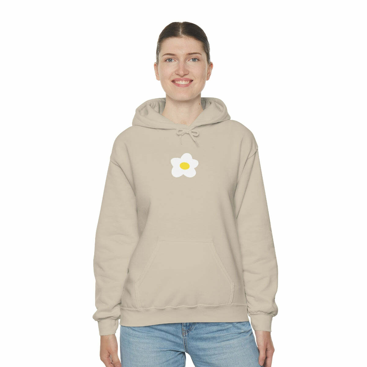 Y2K Grunge Flower Sweatshirt Hoodie - Retro 90s Summer Outfit, Pastel Goth, Y2K Fashion