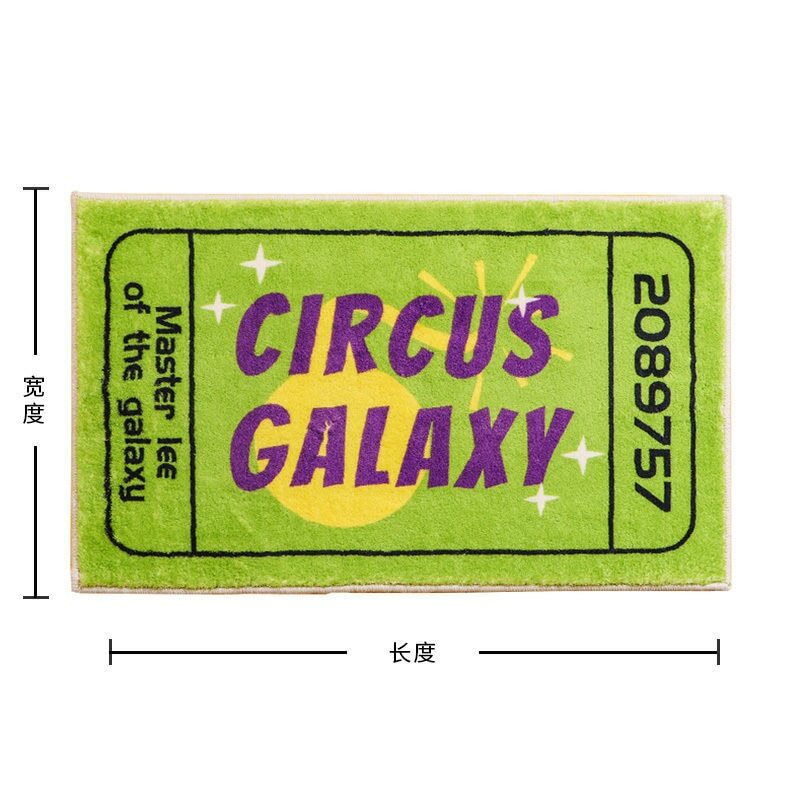 Y2K Grunge Galaxy Vintage Rug Mat - Retro 90s Aesthetic, Pastel Goth, Y2K Fashion Decor