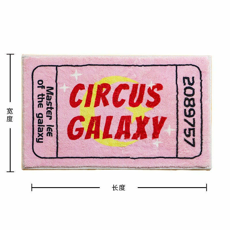 Y2K Grunge Galaxy Vintage Rug Mat - Retro 90s Aesthetic, Pastel Goth, Y2K Fashion Decor