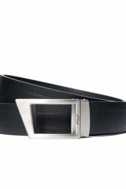 Y2K Grunge Geometric Notch Belt - Perfect for 90s Outfits, Retro Style, and Y2K Fashion
