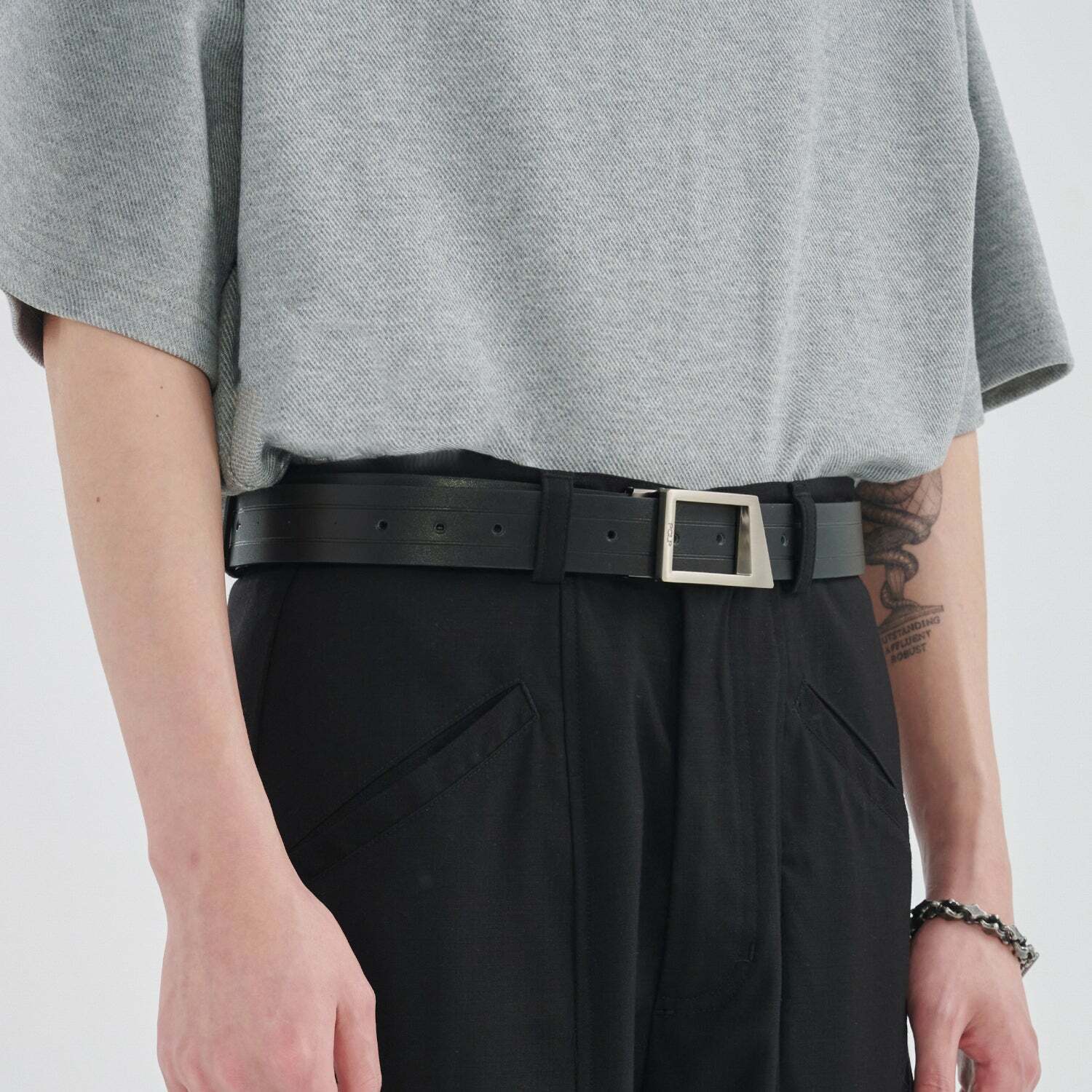 Y2K Grunge Geometric Notch Belt - Perfect for 90s Outfits, Retro Style, and Y2K Fashion
