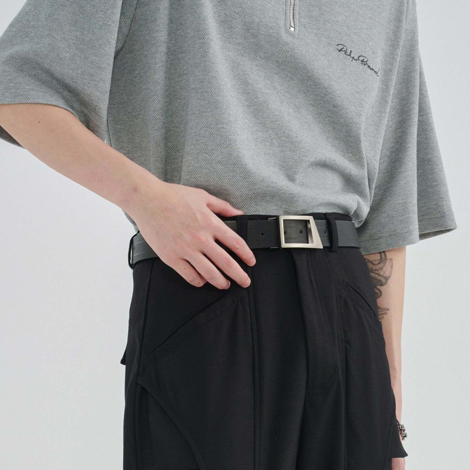 Y2K Grunge Geometric Notch Belt - Perfect for 90s Outfits, Retro Style, and Y2K Fashion