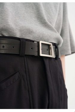 Y2K Grunge Geometric Notch Belt - Perfect for 90s Outfits, Retro Style, and Y2K Fashion