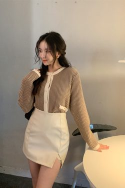 Y2K Grunge Ghost Cardigan - Retro 90s Summer Outfit, Pastel Goth, Y2K Fashion for Women