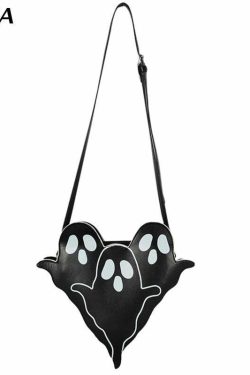 Y2K Grunge Ghost Trio Shoulder Bag - Perfect for 90s Outfits, Summer Y2K Fashion, and Retro Style