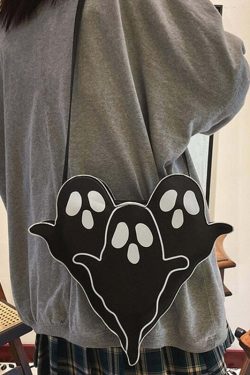 Y2K Grunge Ghost Trio Shoulder Bag - Perfect for 90s Outfits, Summer Y2K Fashion, and Retro Style