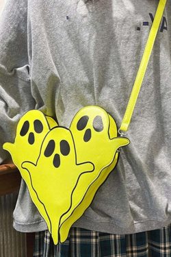 Y2K Grunge Ghost Trio Shoulder Bag - Perfect for 90s Outfits, Summer Y2K Fashion, and Retro Style