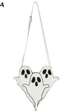 Y2K Grunge Ghost Trio Shoulder Bag - Perfect for 90s Outfits, Summer Y2K Fashion, and Retro Style