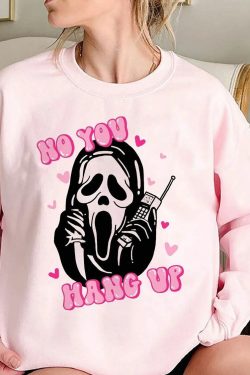 Y2K Grunge Ghostface No You Hang Up Sweatshirt - Retro 90s Fashion, Summer & Party Outfit