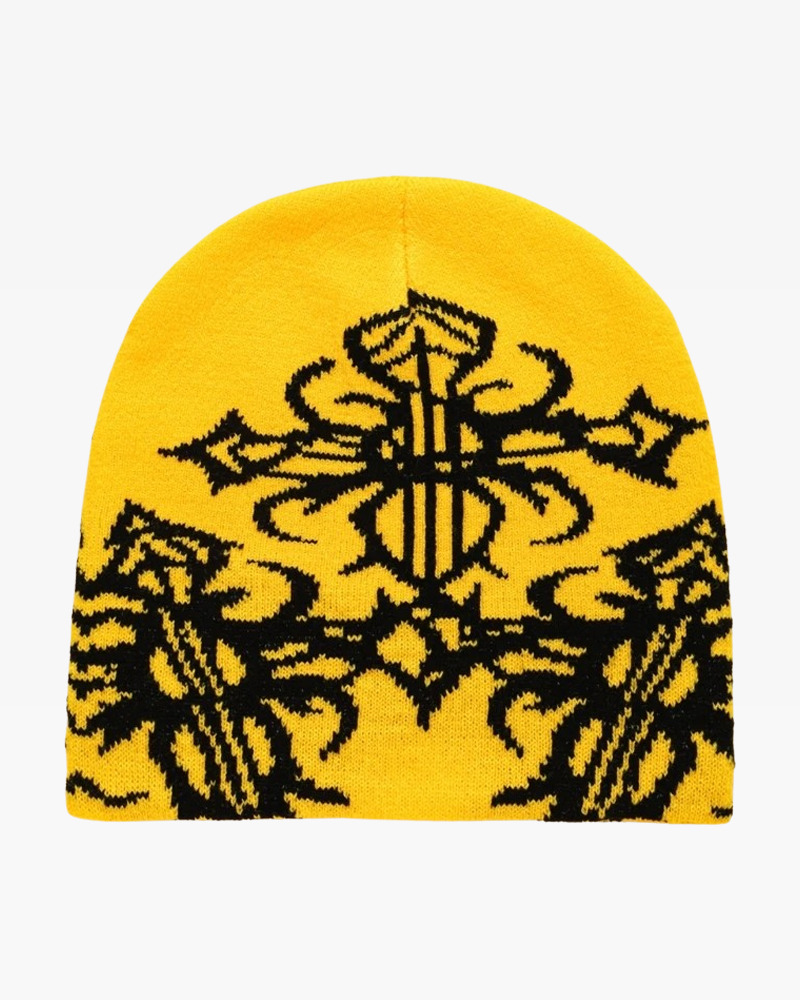 Y2K Grunge Goth Beanie - Retro 90s Fashion, Summer Outfits, and Pastel Goth Style