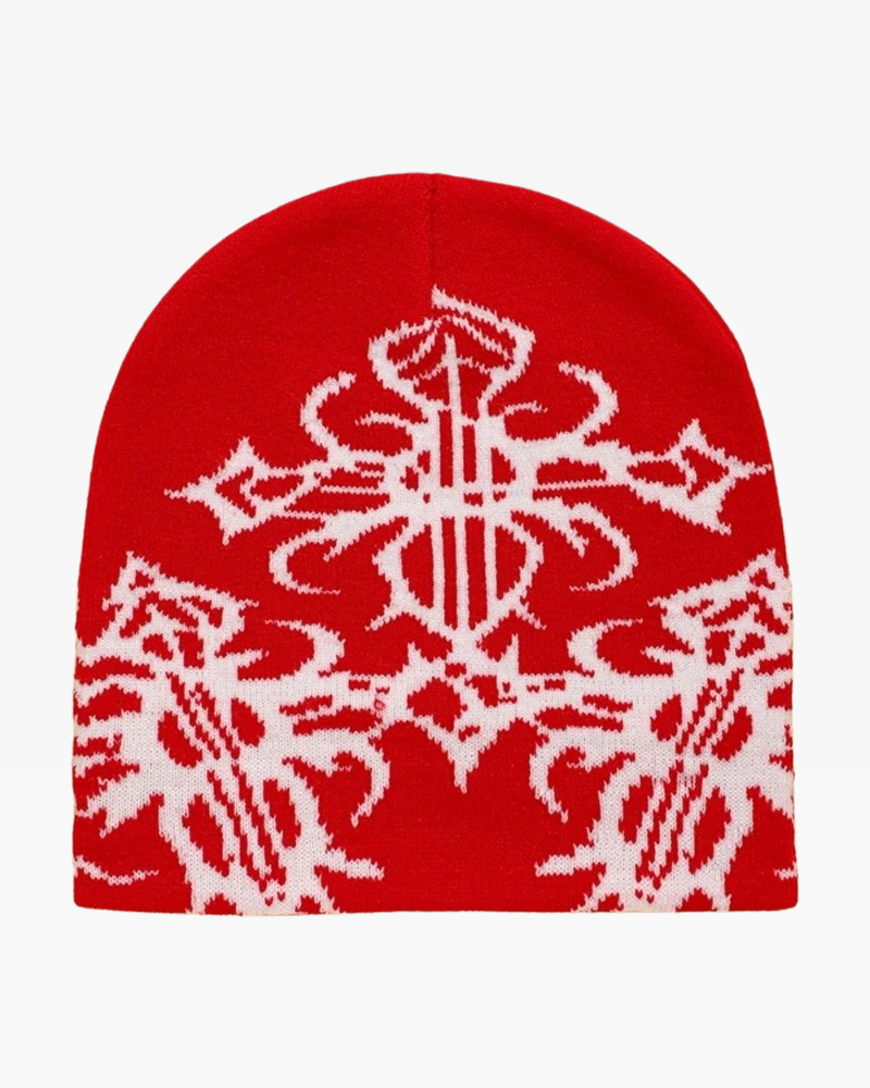 Y2K Grunge Goth Beanie - Retro 90s Fashion, Summer Outfits, and Pastel Goth Style