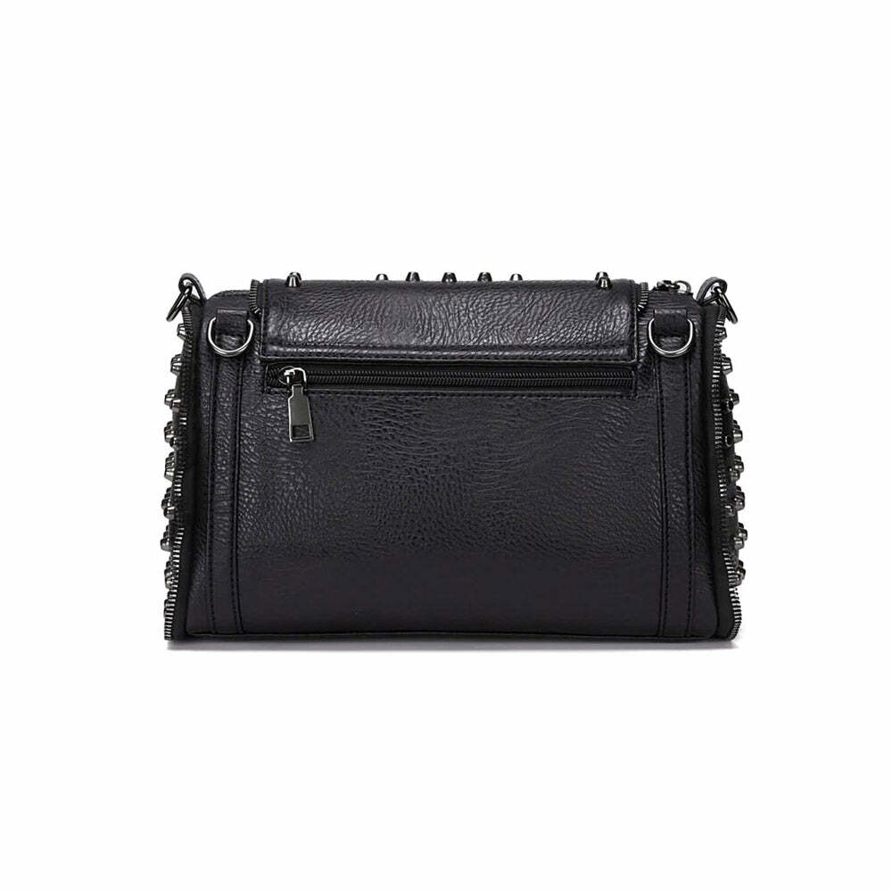 Y2K Grunge Goth Punk Skull Shoulder Bag - Retro 90s Fashion, Y2K Summer & Party Outfits