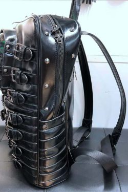 Y2K Grunge Goth Skull Backpack - Retro 90s Fashion, Y2K Club & Party Outfits, Unisex Style