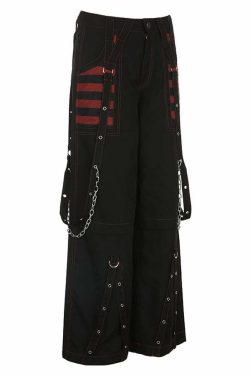 Y2K Grunge Gothic Electro Baggy Pants - Retro 90s Fashion, Summer Y2K Outfits