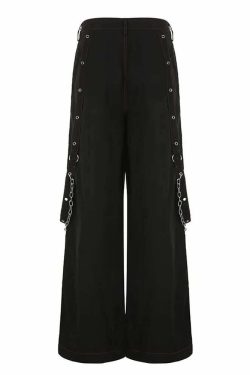 Y2K Grunge Gothic Electro Baggy Pants - Retro 90s Fashion, Summer Y2K Outfits