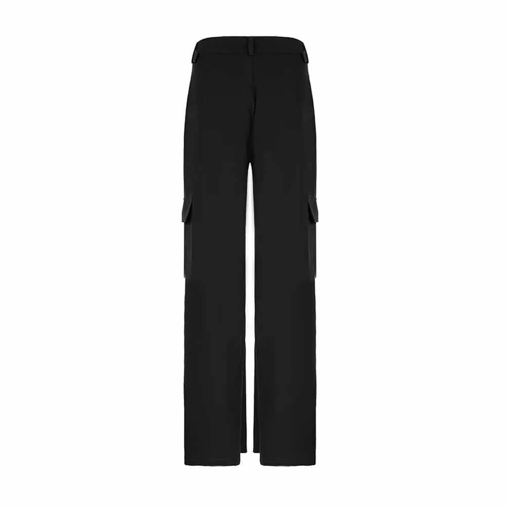 Y2K Grunge Gothic Loose Fit Cargo Trousers - Retro 90s Summer Outfit for Women