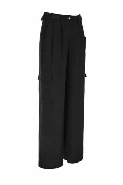 Y2K Grunge Gothic Loose Fit Cargo Trousers - Retro 90s Summer Outfit for Women